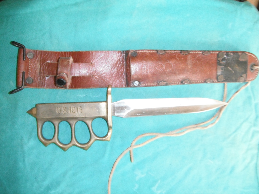 1918 us knuckle duster trench knife
